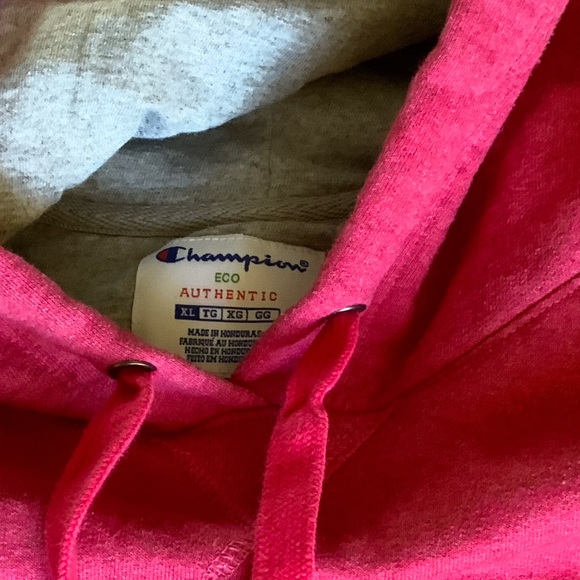 Champion pink hoodie sweatshirt size XL - Picture 2 of 2